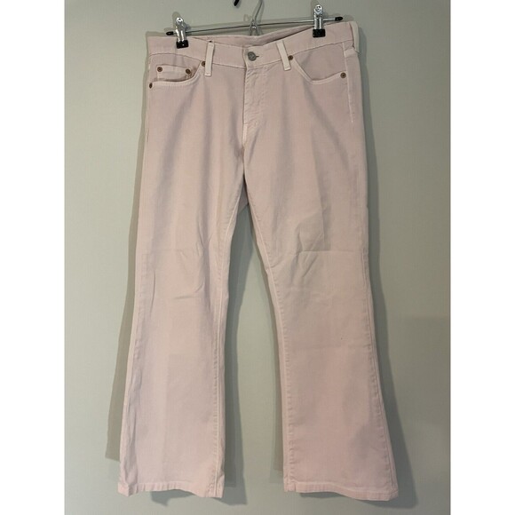 Red Engine Women's Light Pink Cropped Jeans - Picture 1 of 12